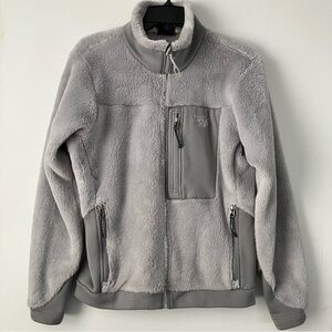 Mountain Hardwear Gray Full-Zip Fleece Jacket or Sweater Medium